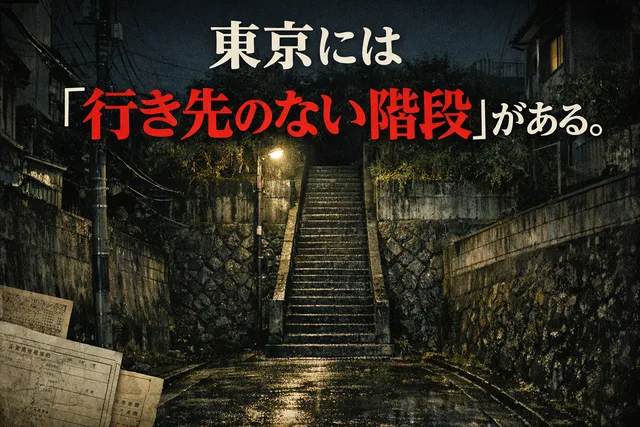東京には、上った先に「何もない階段」がある。