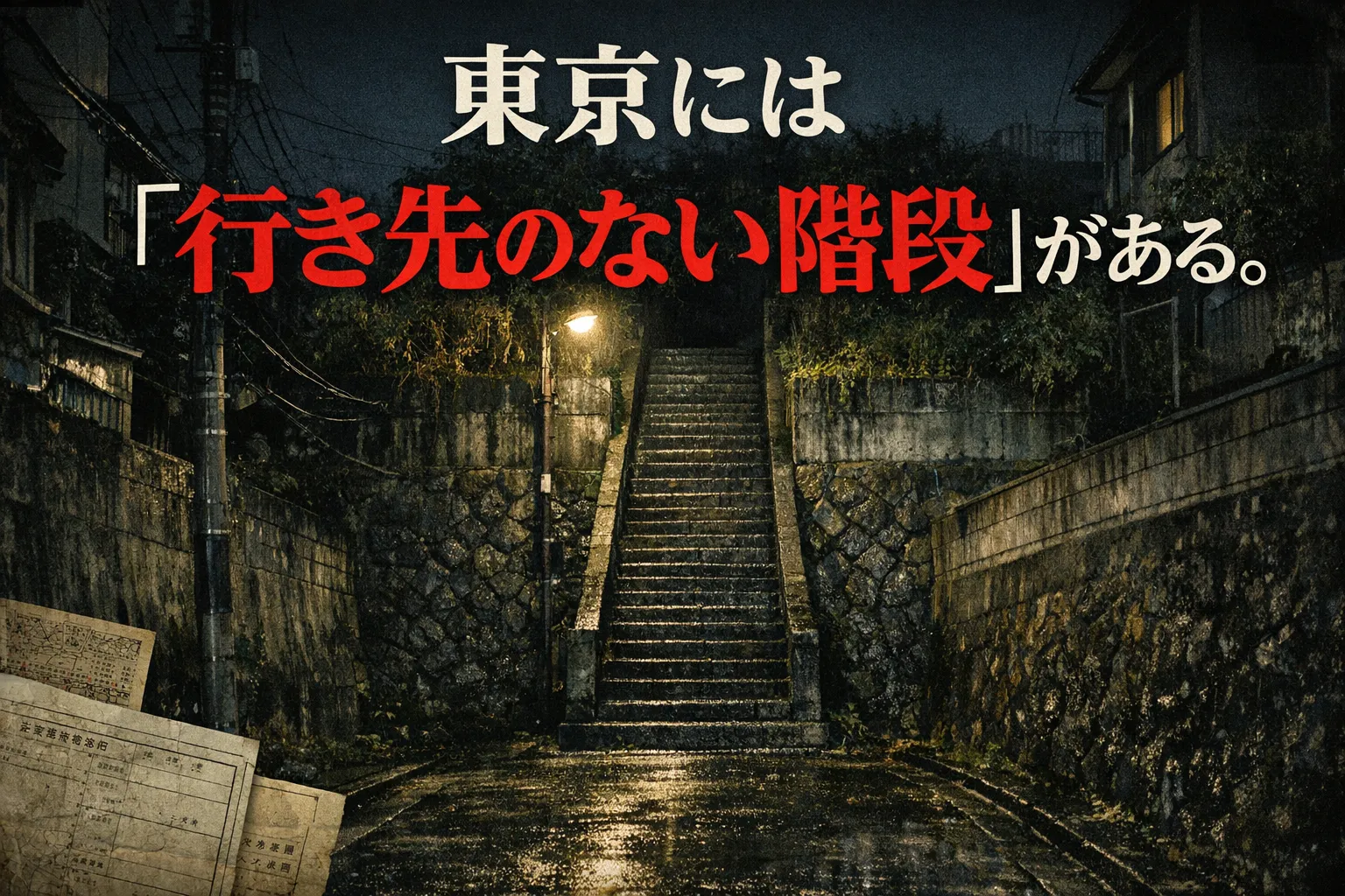東京には、上った先に「何もない階段」がある。
