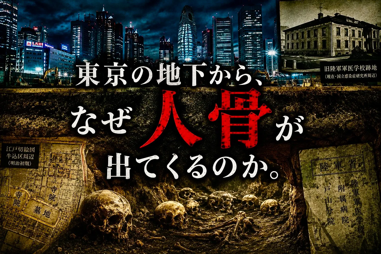 東京の地下から、なぜ「人骨」が出てくるのか。